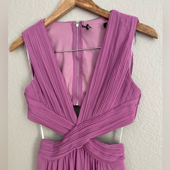 NWOT Vivid Imagination Lilac Cutout Maxi Dress - Picture 6 of 9